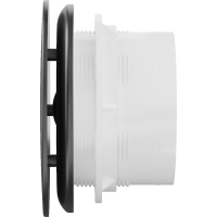 Kúpeľňový ventilátor MEXEN AXR 150 so spätnou klapkou a senzorom vlhkosti - čierny, W9602-150H-70