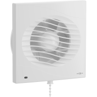 Kúpeľňový ventilátor MEXEN DXS 150 so spätnou klapkou a ovládaný lankom - biely, W9603-150K-00