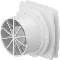 Kúpeľňový ventilátor MEXEN AXS 150 so spätnou klapkou a senzorom vlhkosti - biely, W9601-150H-00