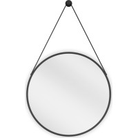 Okrúhle zrkadlo na pásku MEXEN STRING 50 cm - čierne, 9854-050-050-000-70