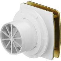 Kúpeľňový ventilátor MEXEN AXS 100 so spätnou klapkou - zlatý, W9601-100-50