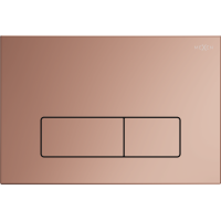 Ovládacie tlačidlo splachovadla SLIM - rose gold - dvojčinné - plastové - typ 13, 601305