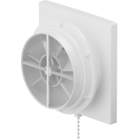 Kúpeľňový ventilátor MEXEN DXS 150 so spätnou klapkou a ovládaný lankom - biely, W9603-150K-00
