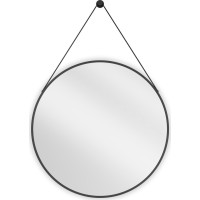 Okrúhle zrkadlo na pásku MEXEN STRING 70 cm - čierne, 9854-070-070-000-70