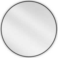 Okrúhle zrkadlo MEXEN LOFT 75 cm - čierny rám, 9850-075-075-000-70
