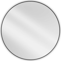 Okrúhle zrkadlo MEXEN LOFT 100 cm - čierny rám, 9850-100-100-000-70