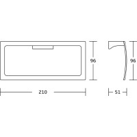 Kúpeľňový držiak na uteráky MEXEN RINO - obdĺžnikový - čierny matný, 7027032-70