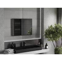 Obdĺžnikové zrkadlo MEXEN LOFT 80x60 cm - čierny rám, 9852-080-060-000-70