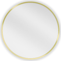 Okrúhle zrkadlo MEXEN LOFT 50 cm - zlatý rám, 9850-050-050-000-50