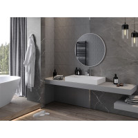Okrúhle zrkadlo MEXEN LOFT 80 cm - biely rám, 9850-080-080-000-20