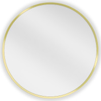 Okrúhle zrkadlo MEXEN LOFT 30 cm - zlatý rám, 9850-030-030-000-50