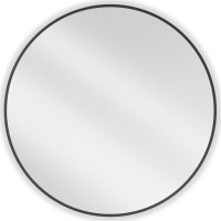 Okrúhle zrkadlo MEXEN LOFT 80 cm - čierny rám, 9850-080-080-000-70