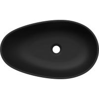 Umývadlo z liateho mramoru MEXEN NORA - čierne matné, 23056071