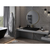 Okrúhle zrkadlo MEXEN LOFT 95 cm - zlatý rám, 9850-095-095-000-50