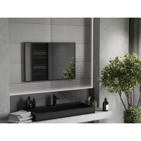 Obdĺžnikové zrkadlo MEXEN LOFT 90x60 cm - čierny rám, 9852-090-060-000-70