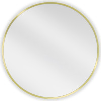 Okrúhle zrkadlo MEXEN LOFT 65 cm - zlatý rám, 9850-065-065-000-50
