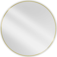 Okrúhle zrkadlo MEXEN LOFT 100 cm - zlatý rám, 9850-100-100-000-50
