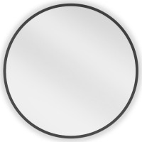 Okrúhle zrkadlo MEXEN LOFT 30 cm - čierny rám, 9850-030-030-000-70