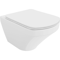 Závesné WC MEXEN VITO RIMLESS - biele + Duroplast sedátko slim, 30174000