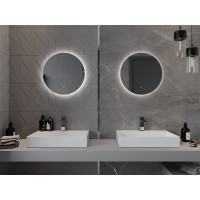 Okrúhle zrkadlo MEXEN ERG 50 cm - s LED podsvietením a vyhrievaním, 9823-050-050-611-00