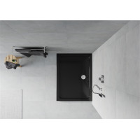 Sprchová vanička MEXEN SLIM 100x120 cm - čierna, 40701012