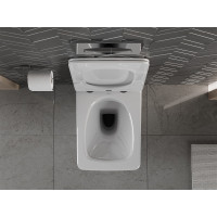 Závesné WC MEXEN VERA RIMLESS - biele + Duroplast sedátko slim, 30164000