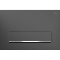 Ovládacie tlačidlo splachovadla - gun grey - dvojčinné - plastové - typ 12, 601266