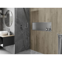 Zápustná polica do steny Mexen X-Wall-R 90x30 cm - inox, 1910903010