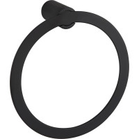 Kúpeľňový držiak na uteráky MEXEN BASE - okrúhly - čierny matný, 7088232-70
