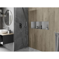 Zápustná polica pod omietku Mexen X-Wall-NR 30x90 cm - inox, 1911903010S