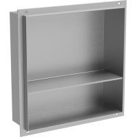 Zápustná polica pod omietku Mexen X-Wall-NR 30x30 cm - inox, 1911303010S