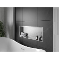 Zápustná polica do steny Mexen X-Wall-R 90x30 cm - inox, 1910903010