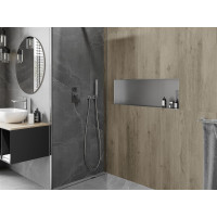 Zápustná polica pod omietku Mexen X-Wall-NR 90x30 cm - inox, 1911903010