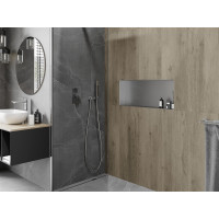 Zápustná polica pod omietku Mexen X-Wall-NR 75x30 cm - inox, 1911753010