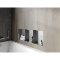 Zápustná polica pod omietku Mexen X-Wall-NR 30x90 cm - inox, 1911903010S