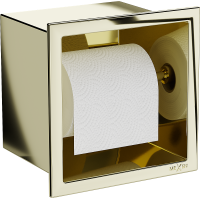 Podomietkový držiak toaletného papiera MEXEN X-WALL - kovový - zlatý, 1953