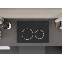 Ovládacie tlačidlo splachovadla pre modul FENIX XS - gun grey - dvojčinné, 600766