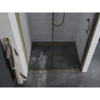 Sprchové dvere MEXEN APIA GOLD 145 cm - zlaté, 845-145-000-50-00