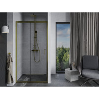 Sprchové dvere MEXEN APIA GOLD 135 cm - zlaté, 845-135-000-50-00
