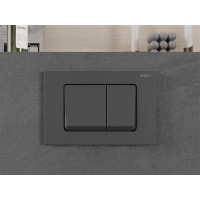 Ovládacie tlačidlo splachovadla pre modul FENIX XS typ 10 - gun grey - dvojčinné, 601066