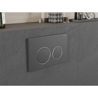 Ovládacie tlačidlo splachovadla pre modul FENIX XS - gun grey - dvojčinné, 600766