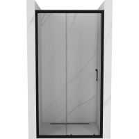 Sprchové dvere MEXEN APIA 150 cm - BLACK, 845-150-000-70-00