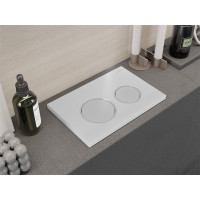 Ovládacie tlačidlo splachovadla pre modul FENIX XS - biele matné - dvojčinné, 600720