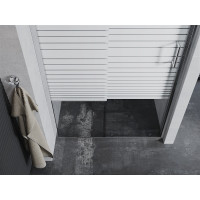 Sprchové dvere MEXEN APIA 150 cm - STRIPE, 845-150-000-01-20