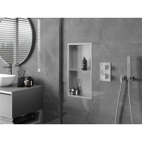Zápustná polica do steny Mexen X-Wall-R 30x60 cm - inox, 1910603010S