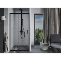 Sprchové dvere MEXEN APIA 150 cm - BLACK, 845-150-000-70-00