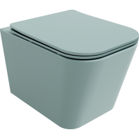 Závesné WC MEXEN TEO RIMLESS - svetlo zelené matné + Duroplast sedátko slim, 30854048