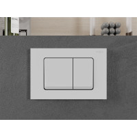 Ovládacie tlačidlo splachovadla pre modul FENIX XS typ 10 - biele matné - dvojčinné, 601000-2