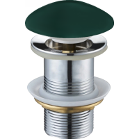 Click/clack zátka MEXEN - bez prepadu - s keramickou hlavou - tmavo zelená matná, 79910-47