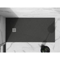 Sprchová vanička MEXEN STONE+ 90x160 cm - tmavo šedá - minerálny kompozit, 44719016
